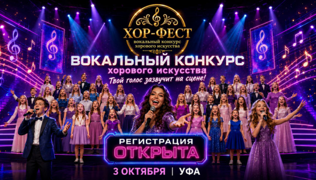 Всероссийский вокально-хоровой конкурс «ХОР-ФЕСТ» в октябре 2026